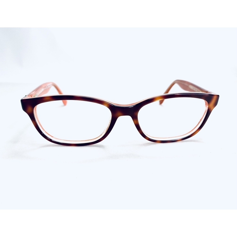 Kate Spade NY Tortoise Wayfarer Eyeglasses Pink Clear Brylie QTQ 50 16 135